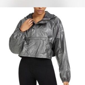 Free People Movement Cropped Windbreaker Hoodie